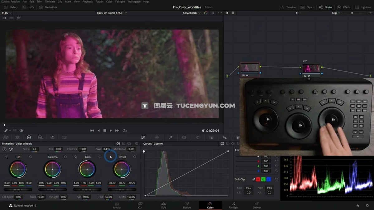 大师课程：达芬奇专业电影级调色视频课程 Ground Control – Pro Color Grading in DaVinci Resolve（12526）图层云