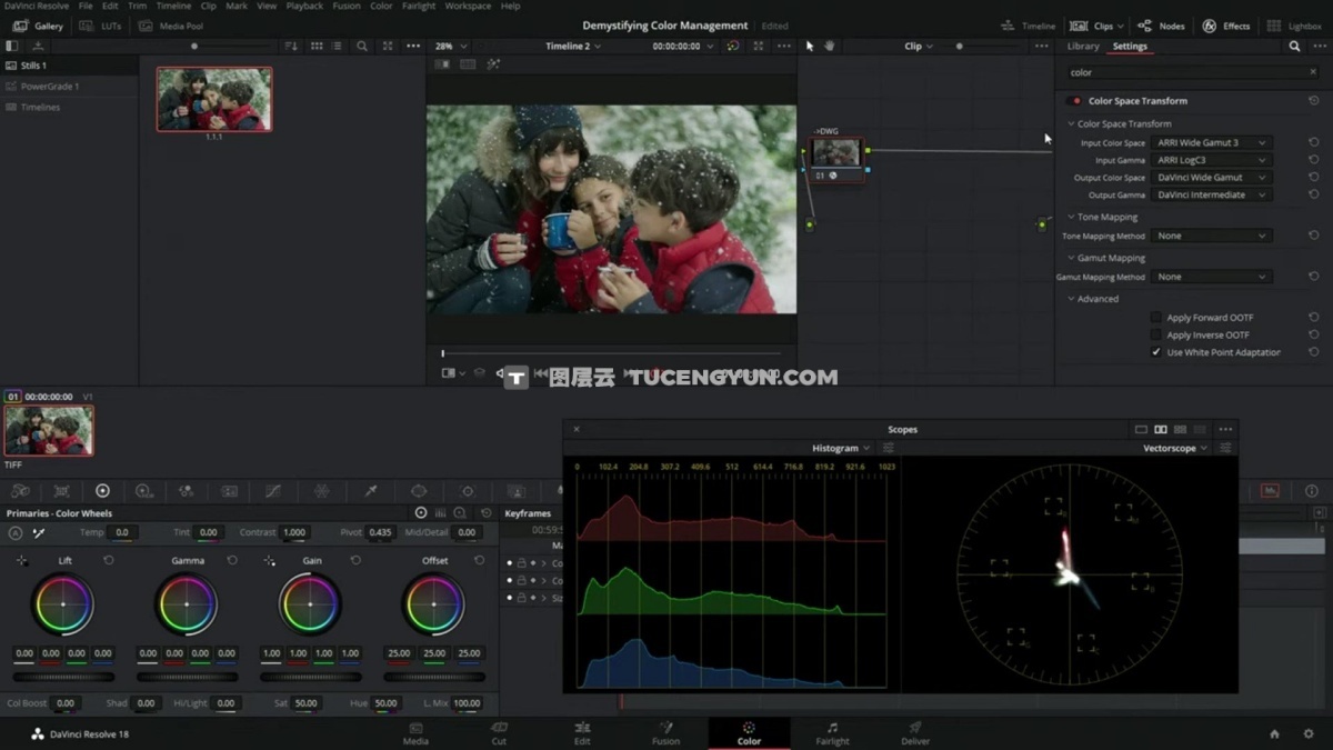 大师课程：达芬奇专业电影级调色视频课程 Ground Control – Pro Color Grading in DaVinci Resolve（12526）图层云