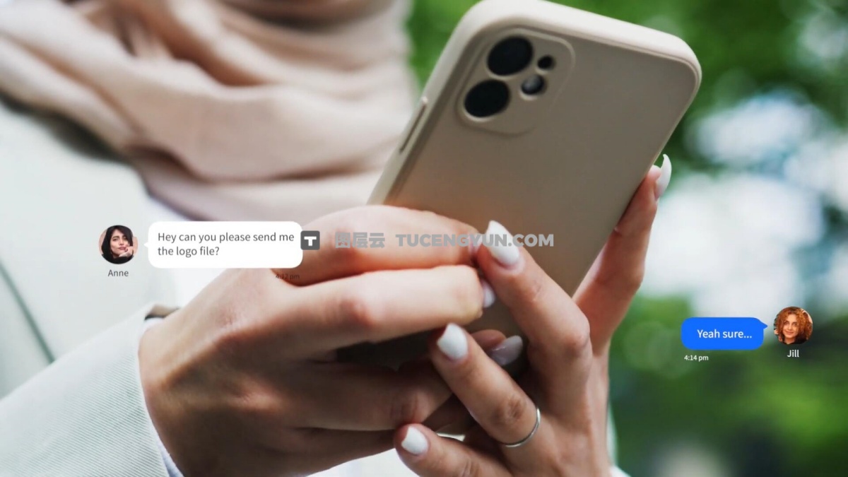 FCPX插件：社交软件聊天、帖子、消息即时弹窗动画效果 Instant Messages（12535）图层云