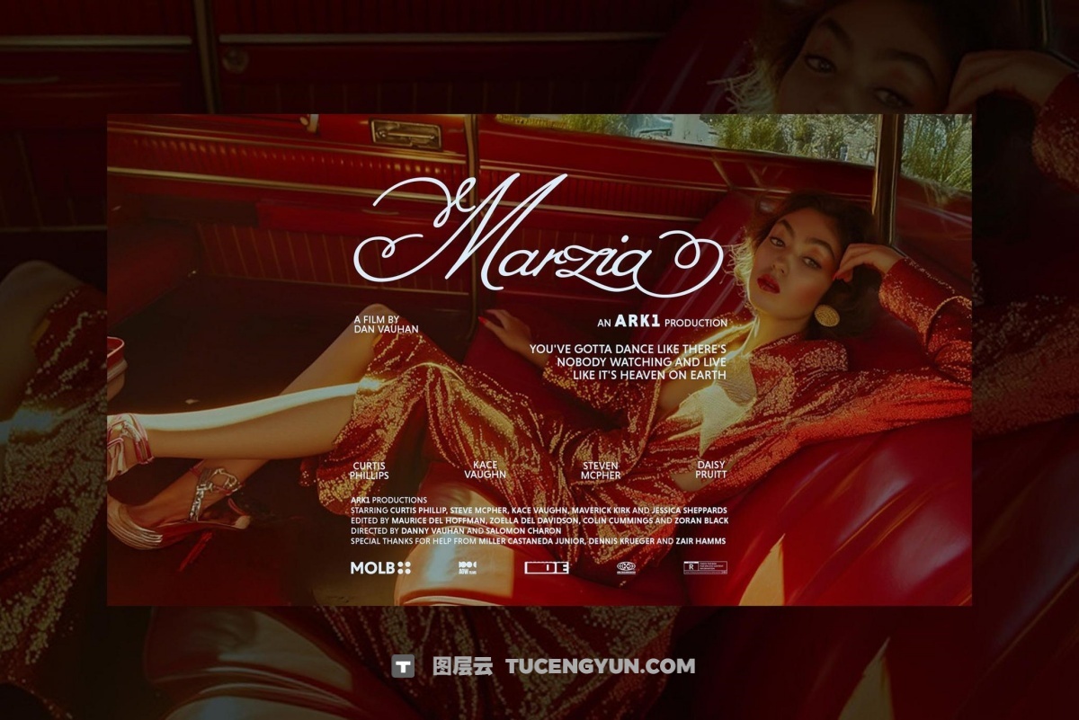 复古怀旧情怀爱情电影片头海报标题排版PSD分层模板套装 Love Movie Titles Collection（12547）图层云
