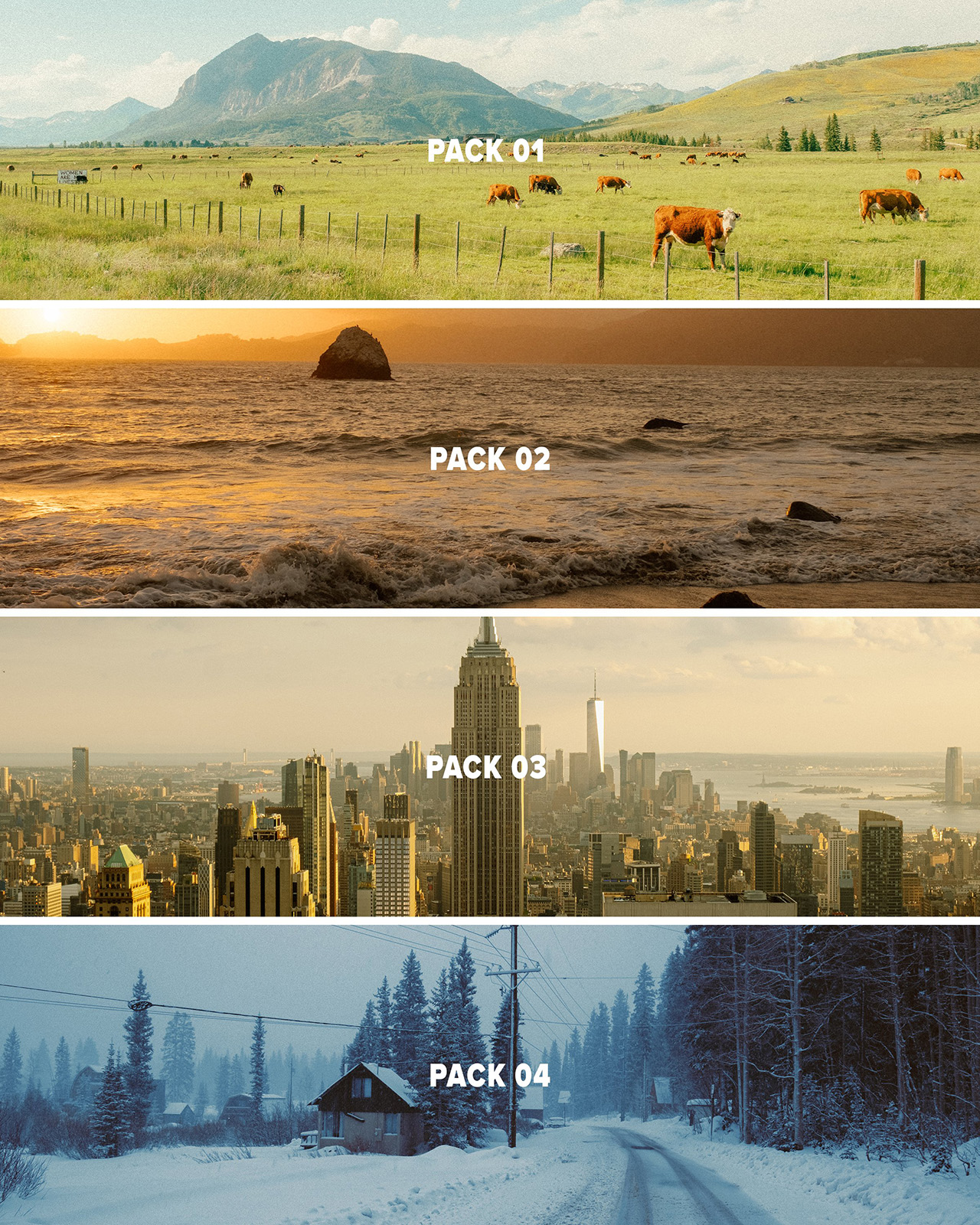 复古风格化胶片模拟颗粒感人文扫街风光摄影Lightroom 预设套装 Austin Visual – Film Lightroom Presets Bundle（12552）