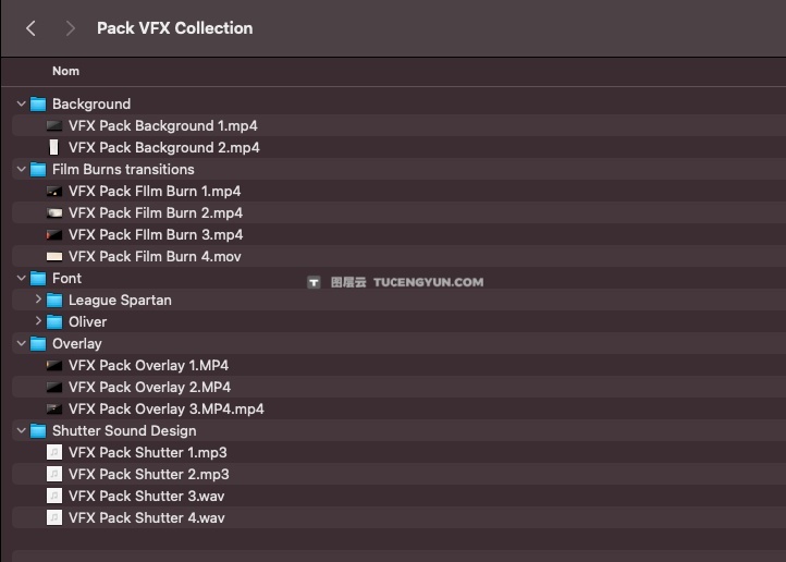 创意级短视频剪辑编辑创作转场音效视觉效果包 Loris Marie – VFX PACK Collection（12553）图层云