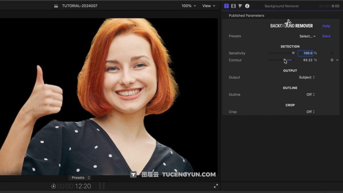 AE/PR/FCPX插件：一键式智能抠像视频背景擦除工具 Background Remover v1.0.2（12578）图层云