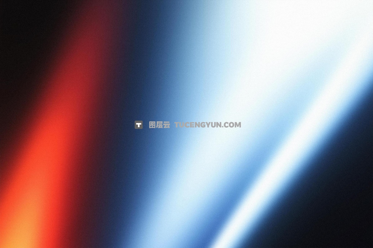 32个抽象落日余晖CRT模糊弥散光渐变颗粒噪点纹理壁纸背景肌理图片设计套装 Chrome Gradient Textures（12582）图层云