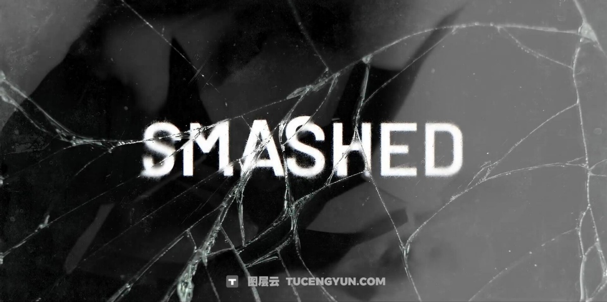 MotionVFX — mStyle Broken Glass 28个史诗级电影美学玻璃爆炸破碎裂缝转场文字排版叠加效果FCPX插件+LUT调色预设（12588）图层云