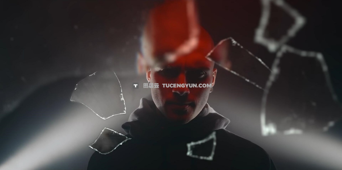 MotionVFX — mStyle Broken Glass 28个史诗级电影美学玻璃爆炸破碎裂缝转场文字排版叠加效果FCPX插件+LUT调色预设（12588）图层云