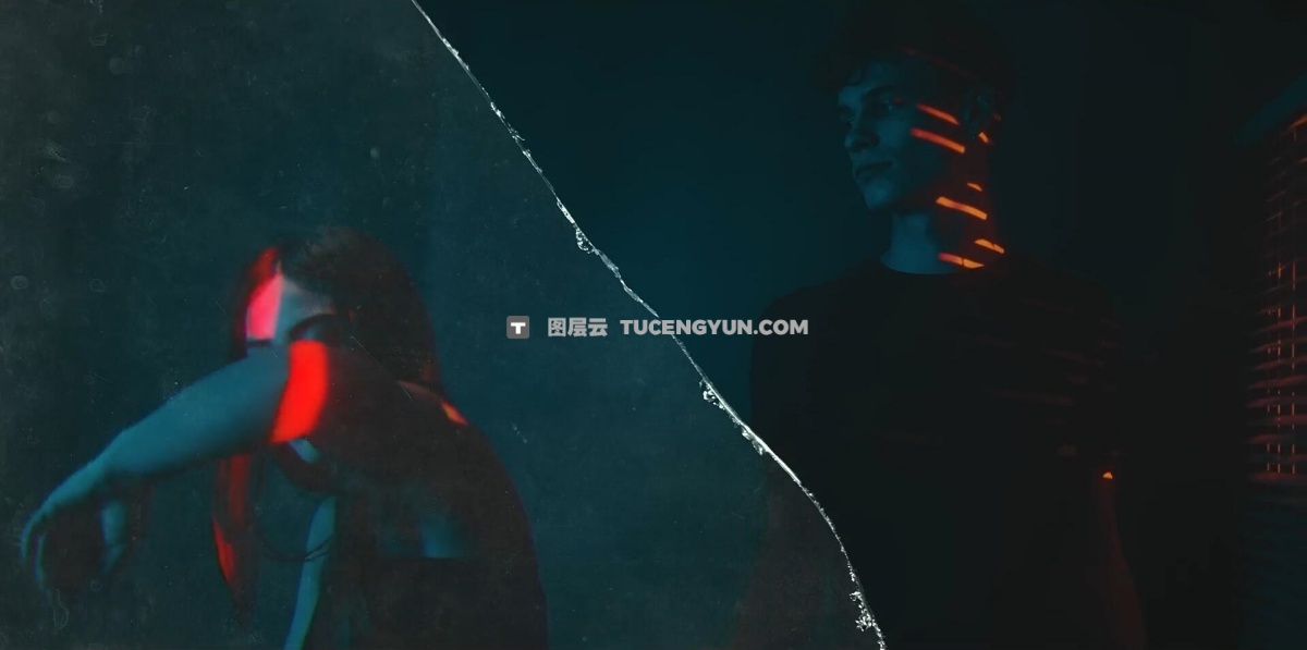 MotionVFX — mStyle Broken Glass 28个史诗级电影美学玻璃爆炸破碎裂缝转场文字排版叠加效果FCPX插件+LUT调色预设（12588）图层云