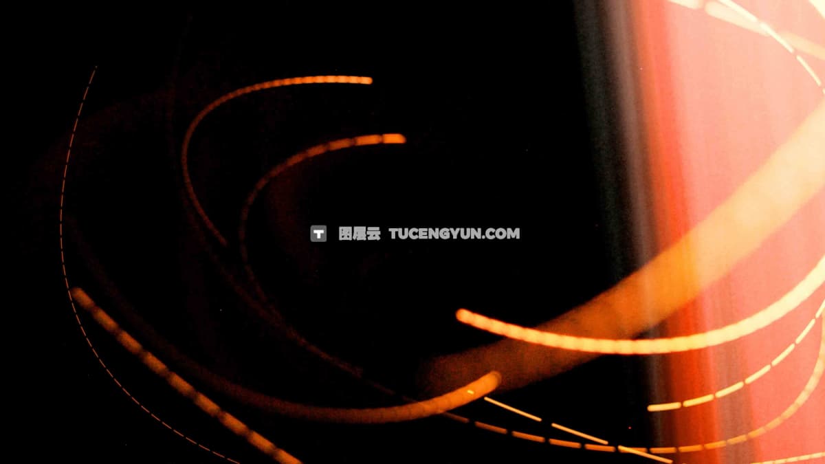 14个复古胶片闪烁机械美学线条叠加转场过渡视频素材+音效（12589）图层云