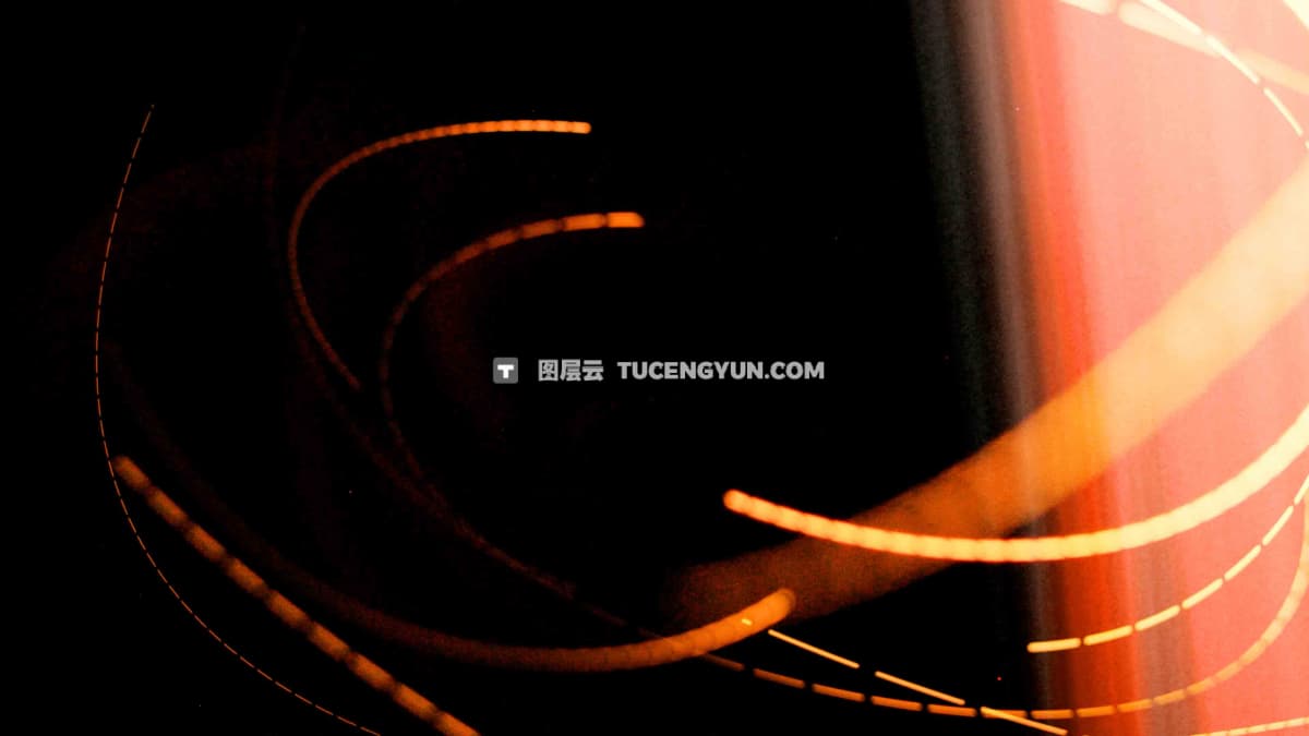 14个复古胶片闪烁机械美学线条叠加转场过渡视频素材+音效（12589）图层云