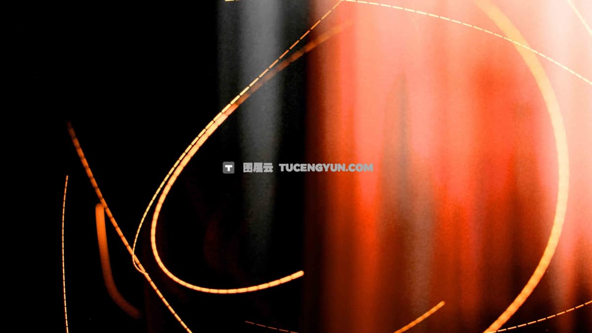 14个复古胶片闪烁机械美学线条叠加转场过渡视频素材+音效（12589）图层云