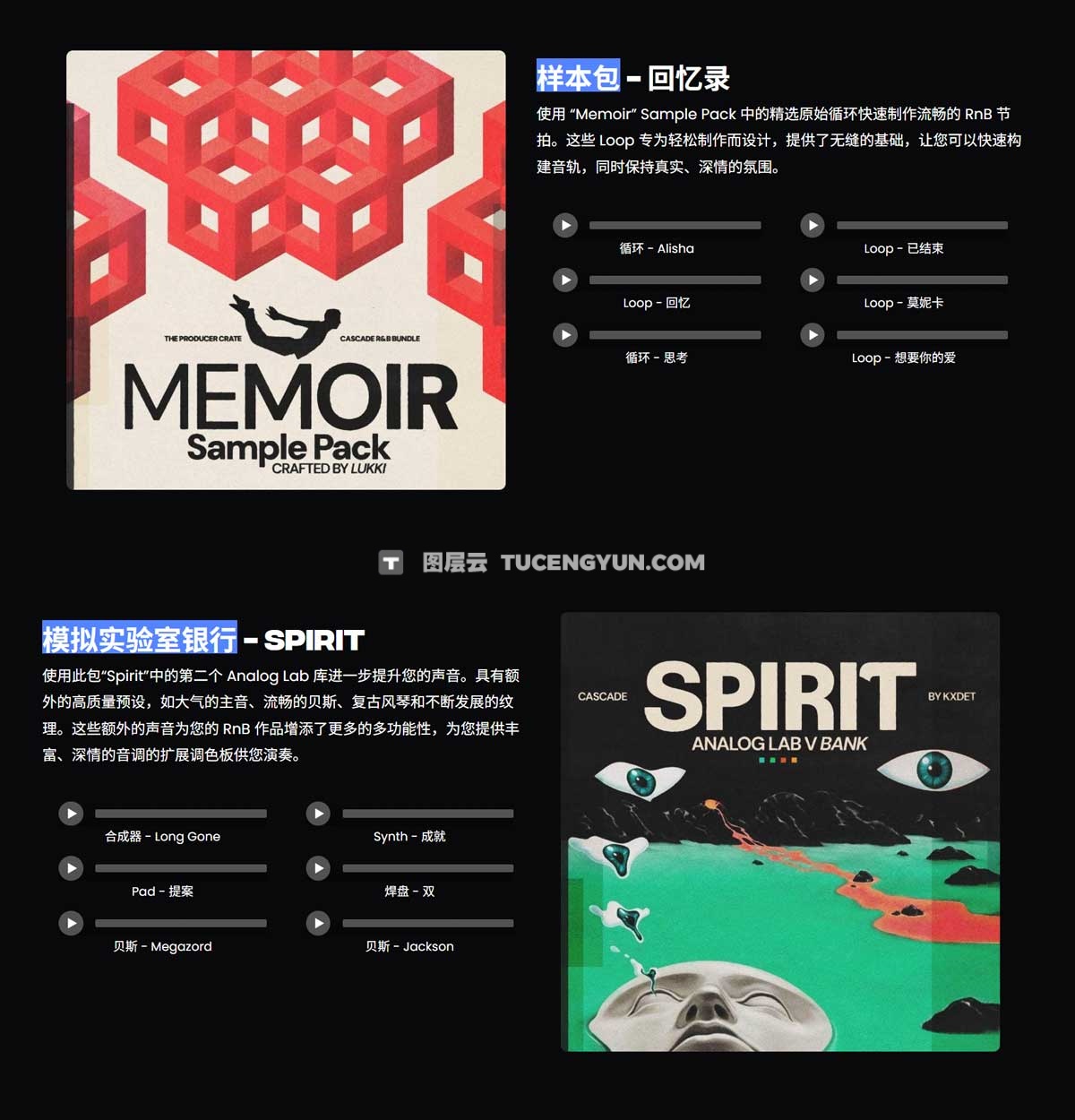 650个复古沉浸式怀旧抓耳节奏布鲁斯R&B歌曲循环/预设采样合集（12594）图层云