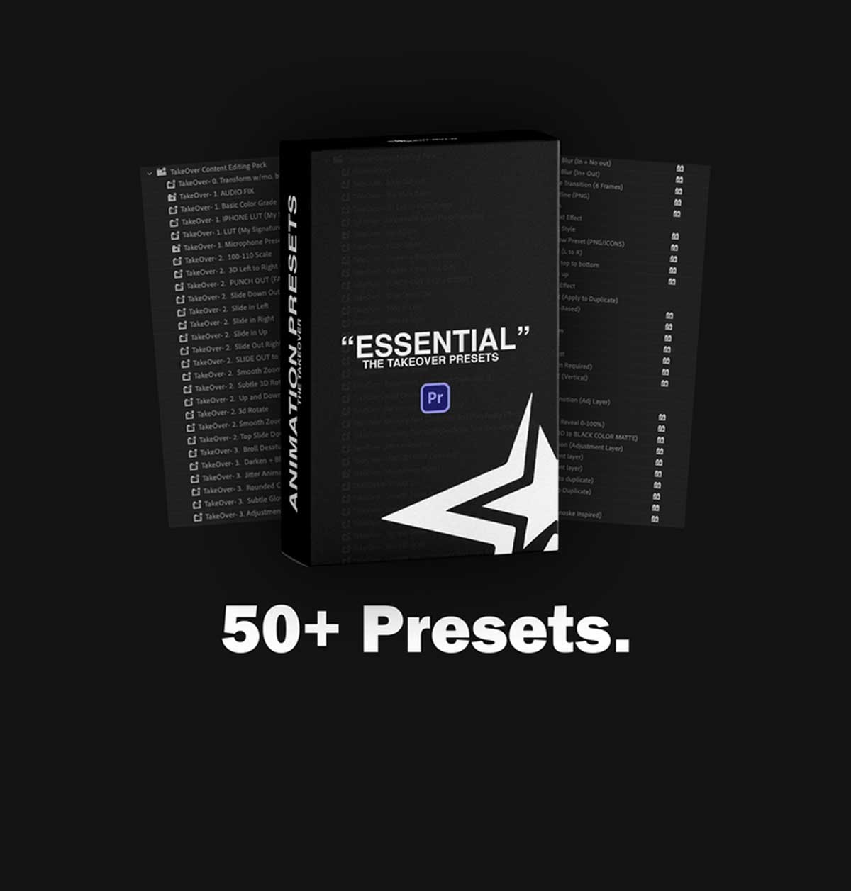 50多个一键式画面摇晃淡化模糊滑动色彩分级效果工作流简化PR预设 Chris Boustedt – Essential Movement FX（12595）图层云
