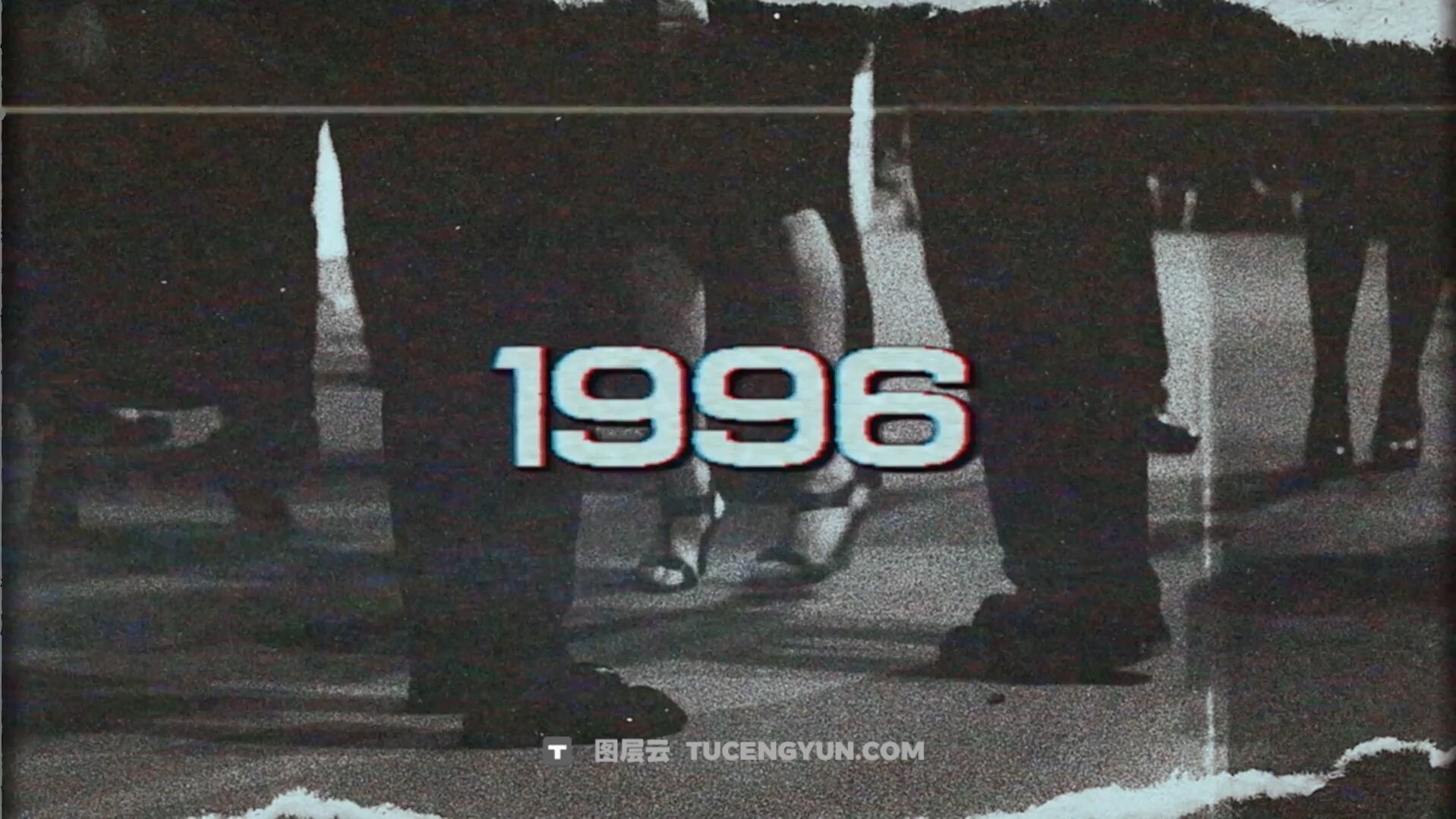 《倒回现实》复古VHS风格怀旧氛围磁带颗粒纹理故事短片模板AE/PR/FCPX/达芬奇模板（12612）图层云