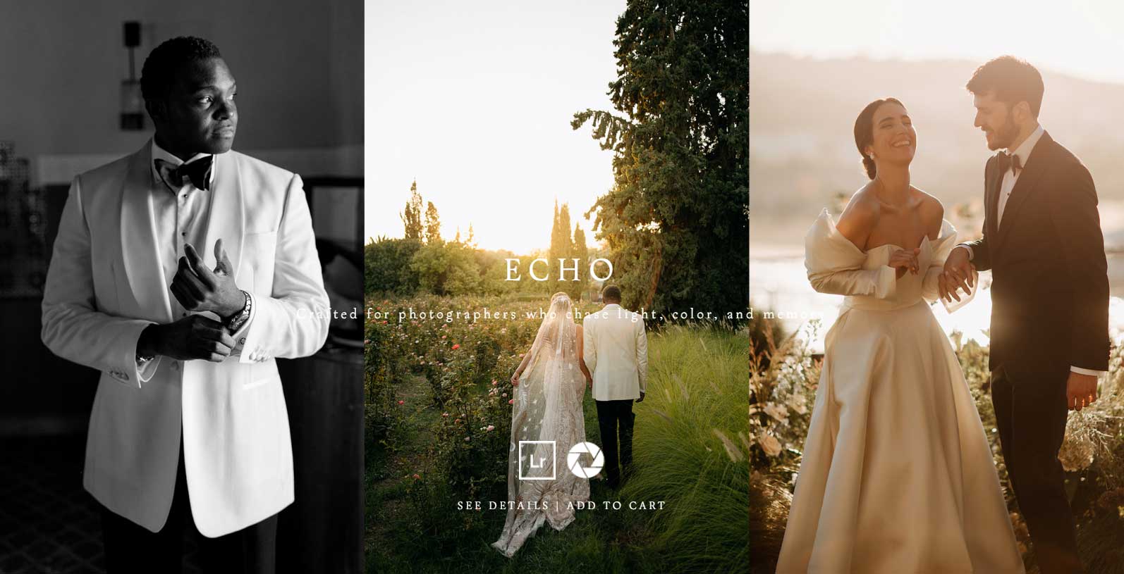 永恒电影氛围通透胶片质感婚礼婚纱人像摄影Lightroom调色预设 Meridian ECHO Lightroom Presets（12613）