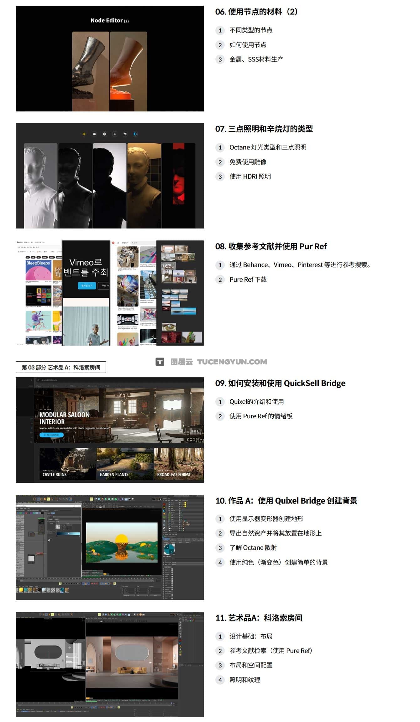 大师课程：全新潮流商业电影裸眼3D动态图形设计创作C4D视频课程+项目文件 中文字幕（12636）图层云