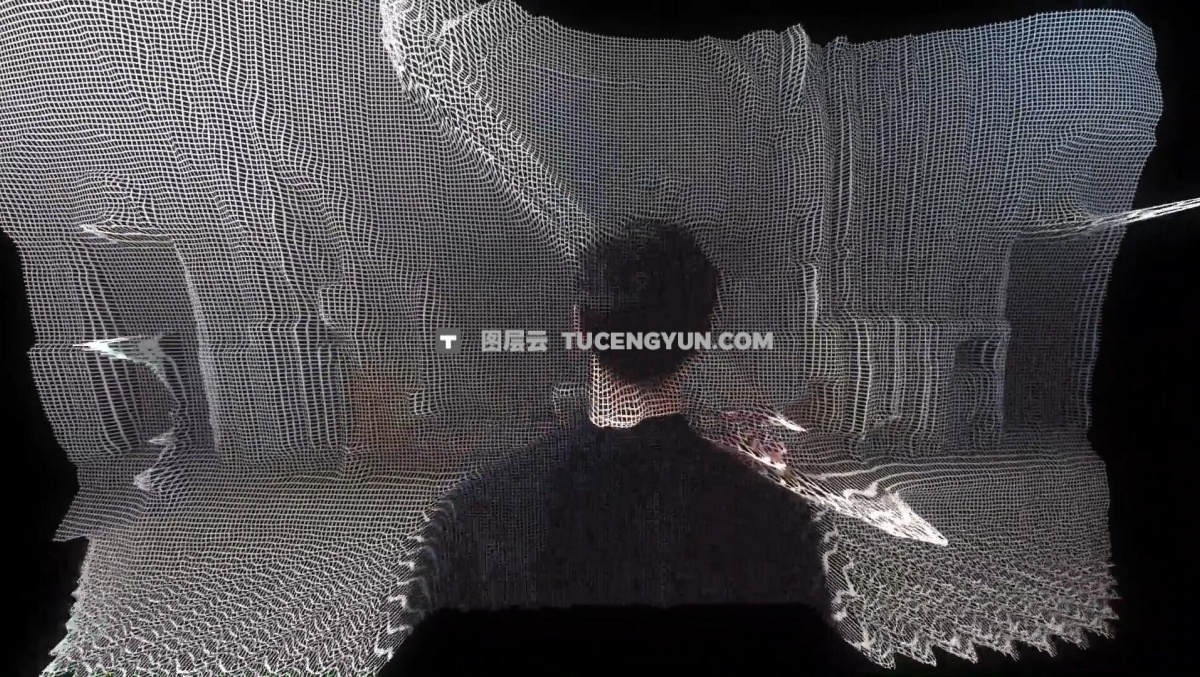 达芬奇预设：创意3D像素网格变形扭曲画面效果（12648）图层云
