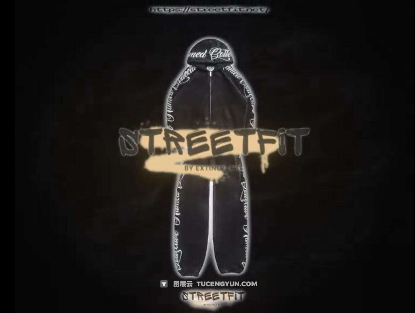嘻哈摇滚死亡摇滚风格潮牌服装视觉剪辑AE工程项目文件包 STREETFIT PROMO by Voo（12654）图层云