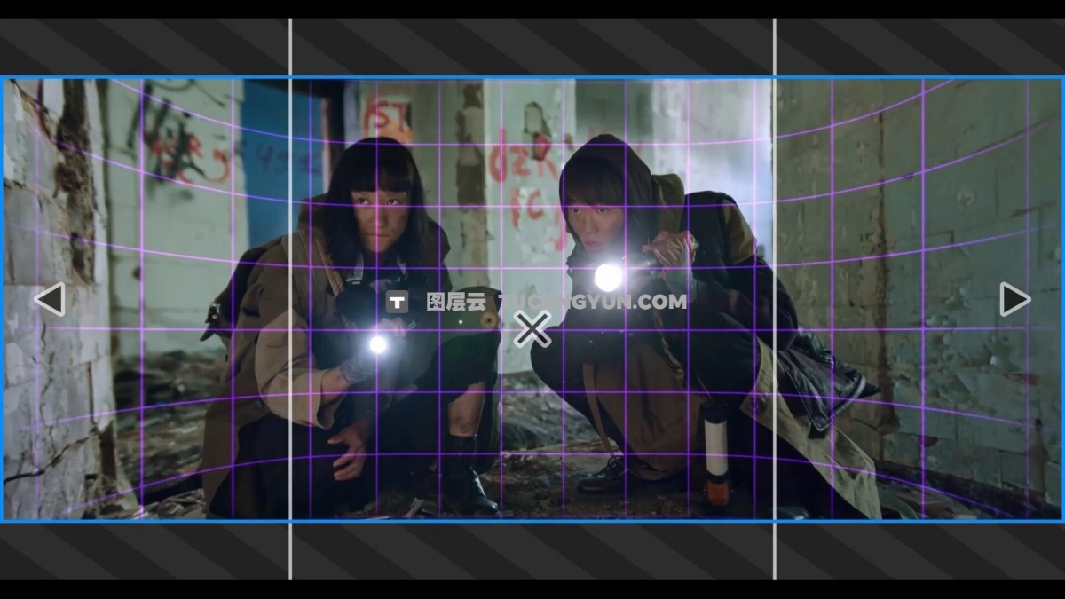 达芬奇预设：创意级镜头画面透视扭曲拉伸变形效果预设（12666）图层云