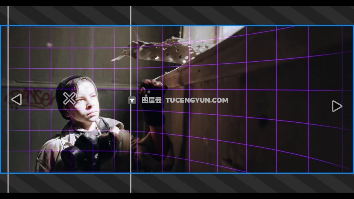 达芬奇预设：创意级镜头画面透视扭曲拉伸变形效果预设（12666）图层云