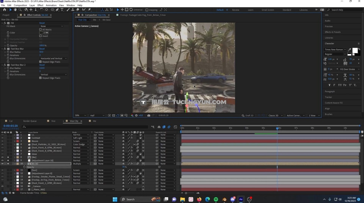 大师课程：特效大神Diego Woods动漫真人版Blender+AE特效教程合集 中文字幕（12669）图层云