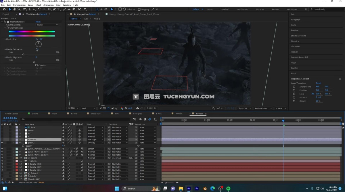 大师课程：特效大神Diego Woods动漫真人版Blender+AE特效教程合集 中文字幕（12669）图层云