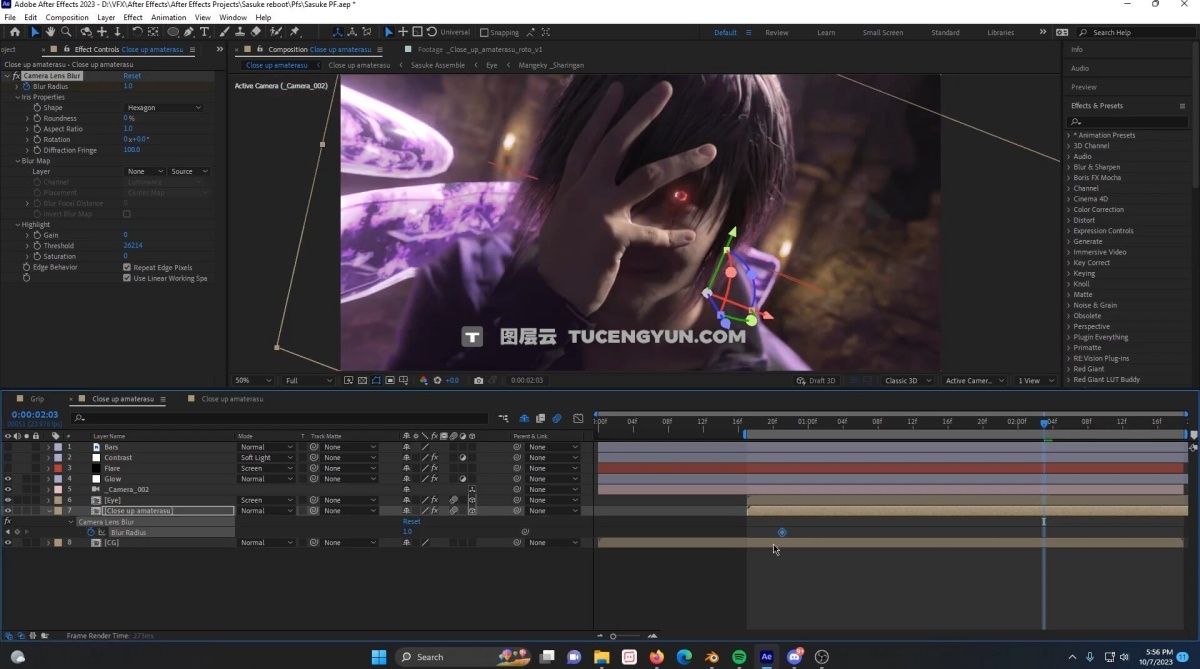 大师课程：特效大神Diego Woods动漫真人版Blender+AE特效教程合集 中文字幕（12669）图层云