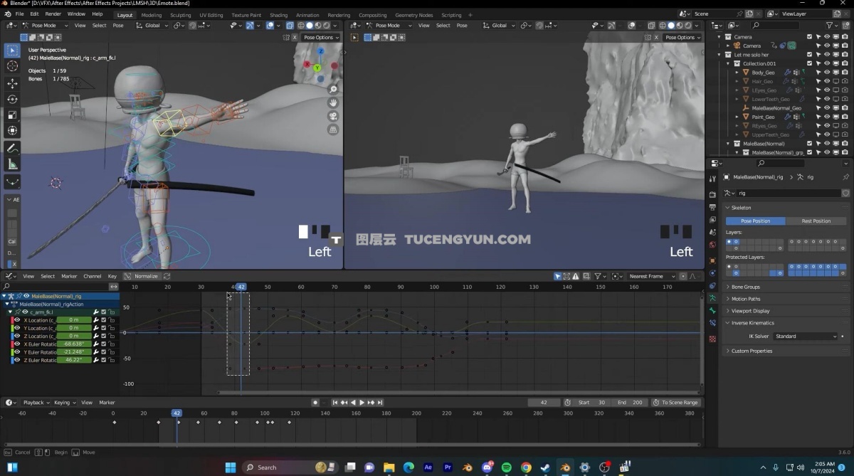 大师课程：特效大神Diego Woods动漫真人版Blender+AE特效教程合集 中文字幕（12669）图层云