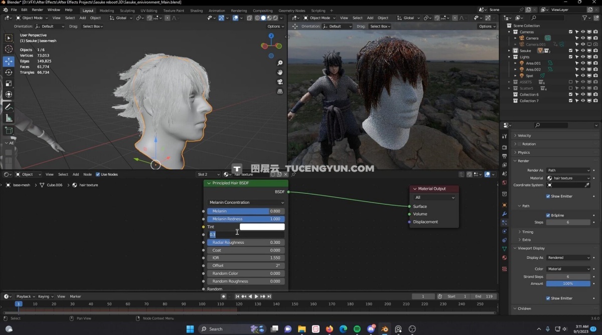 大师课程：特效大神Diego Woods动漫真人版Blender+AE特效教程合集 中文字幕（12669）图层云