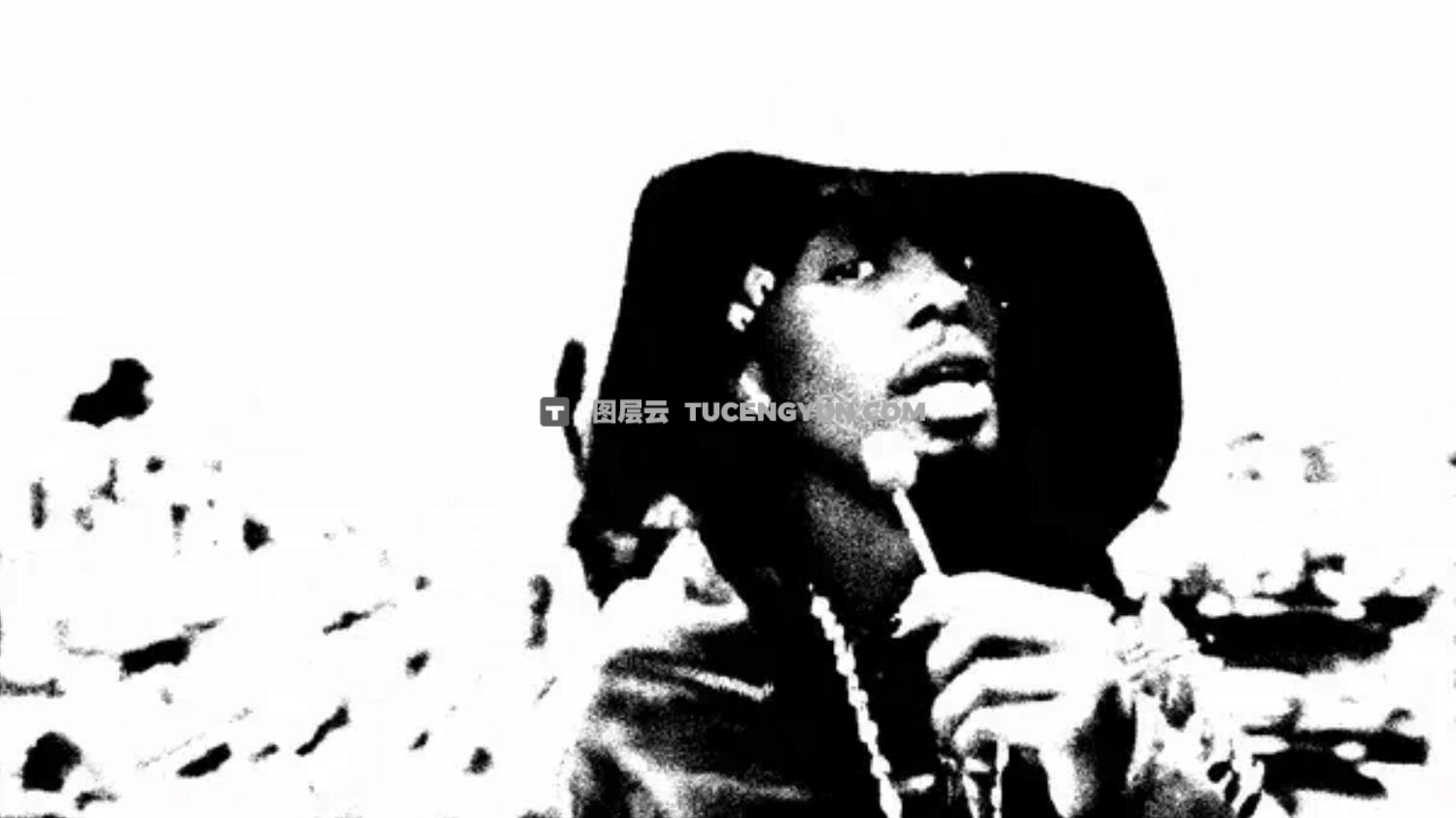 嘻哈说唱标志性Opium厂牌死亡摇滚迷幻失真音乐MV视觉AE预设效果 Tinytapes – OPIUM LOOKS（12687）图层云