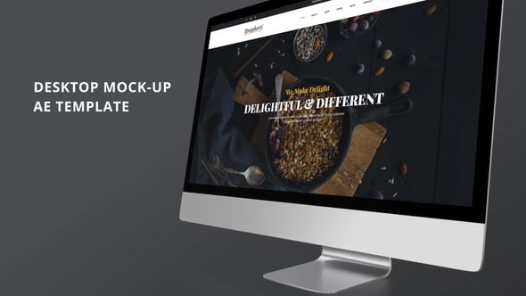 AE模板：MAC Studio Display桌面网页产品演示效果动画（12689）
