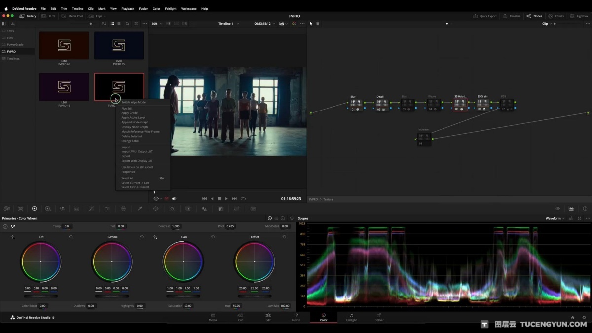 FilmVision Pro Serr全新热门柯达、富士商业电影级胶片模拟色彩分级达芬奇调色节点+LUT调色预设+中文字幕视频教程 FilmVision Pro by Serr（12731）图层云