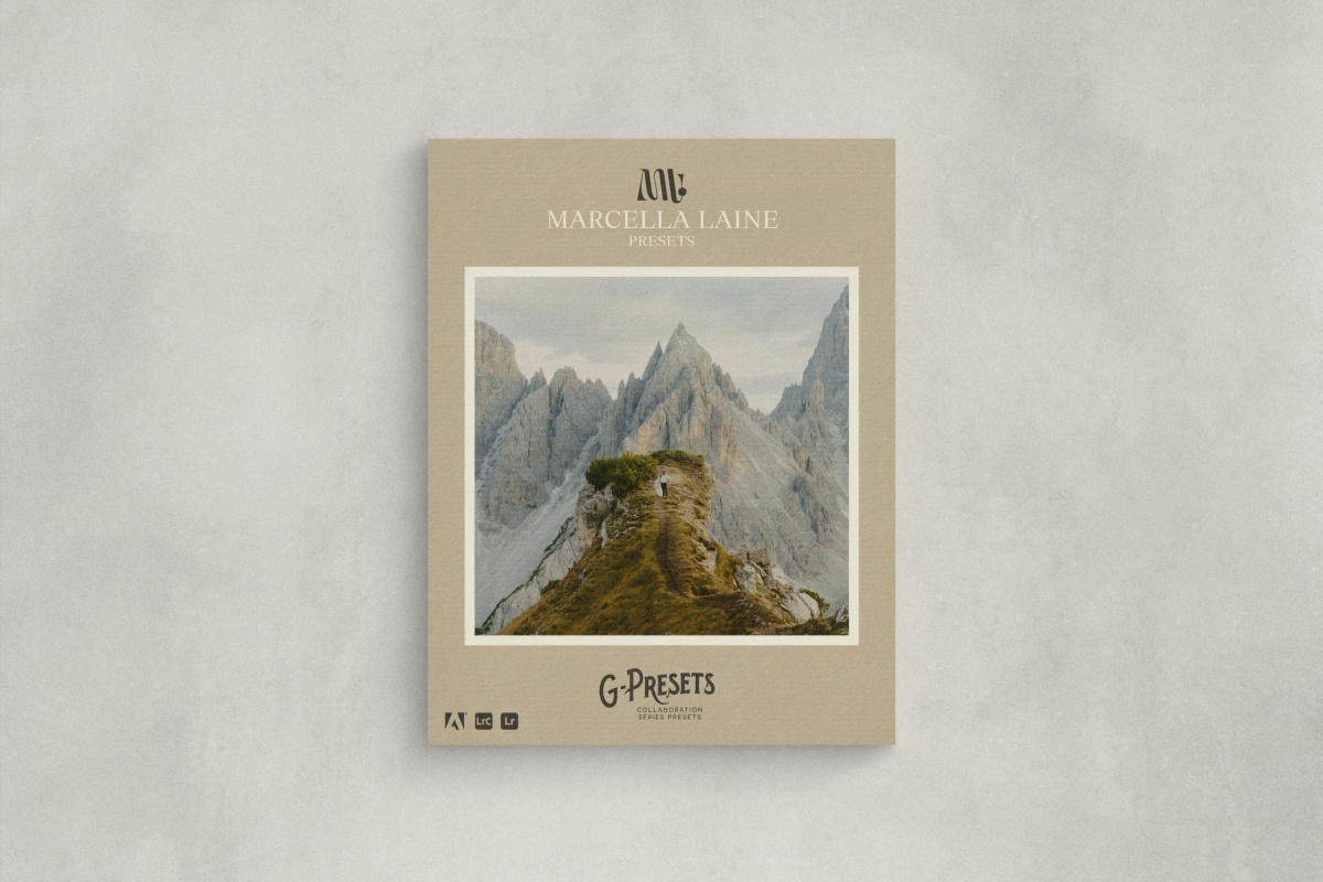 G-Presets 热门叙事感情绪氛围美学自然旅拍婚纱摄影LR调色预设 G-Presets – Marcella Laine Presets（12740）
