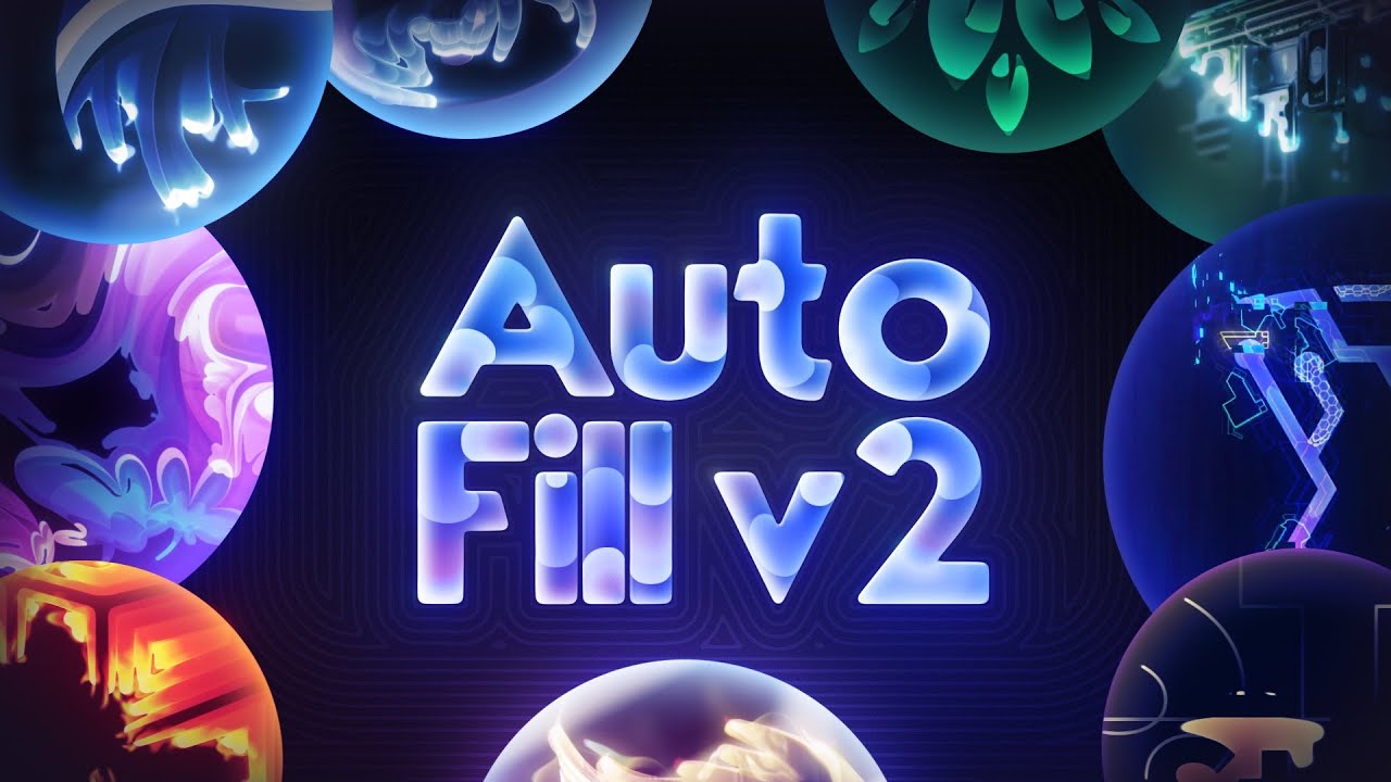 AE插件：图层边界自动填充路径生长动画插件 AutoFill v2 WIN/MAC（12775）