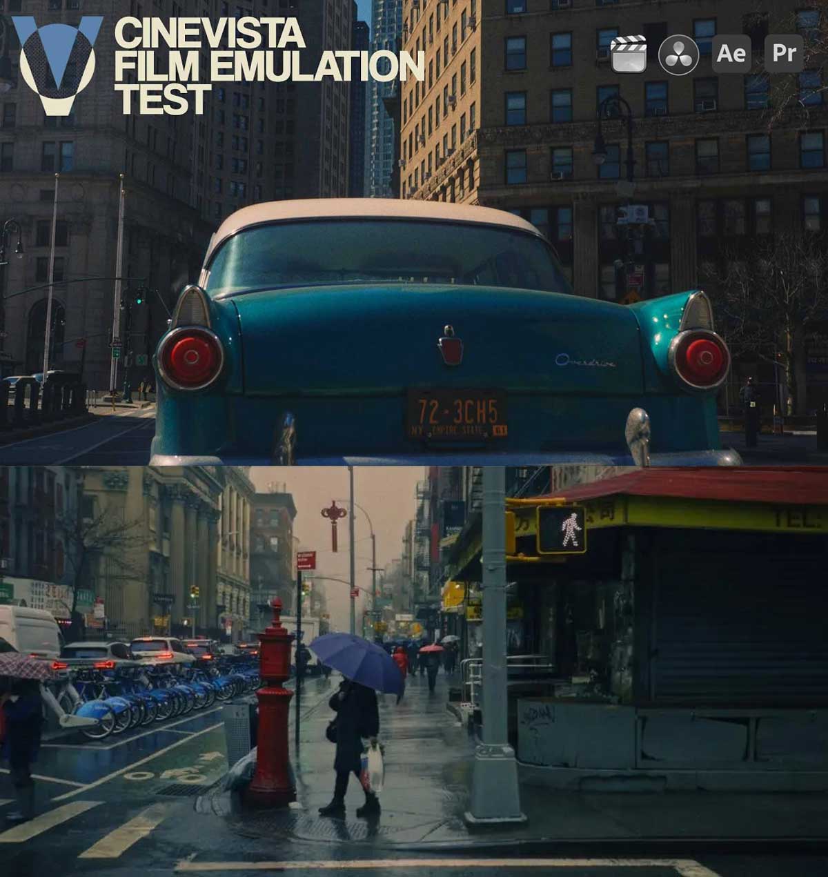 CineVista 复古美学经典35mm胶片模拟色彩外观达芬奇调色节点+LUT调色预设 CINEVISTA Film Emulation (Powergrades & Lut Pack)（12795）