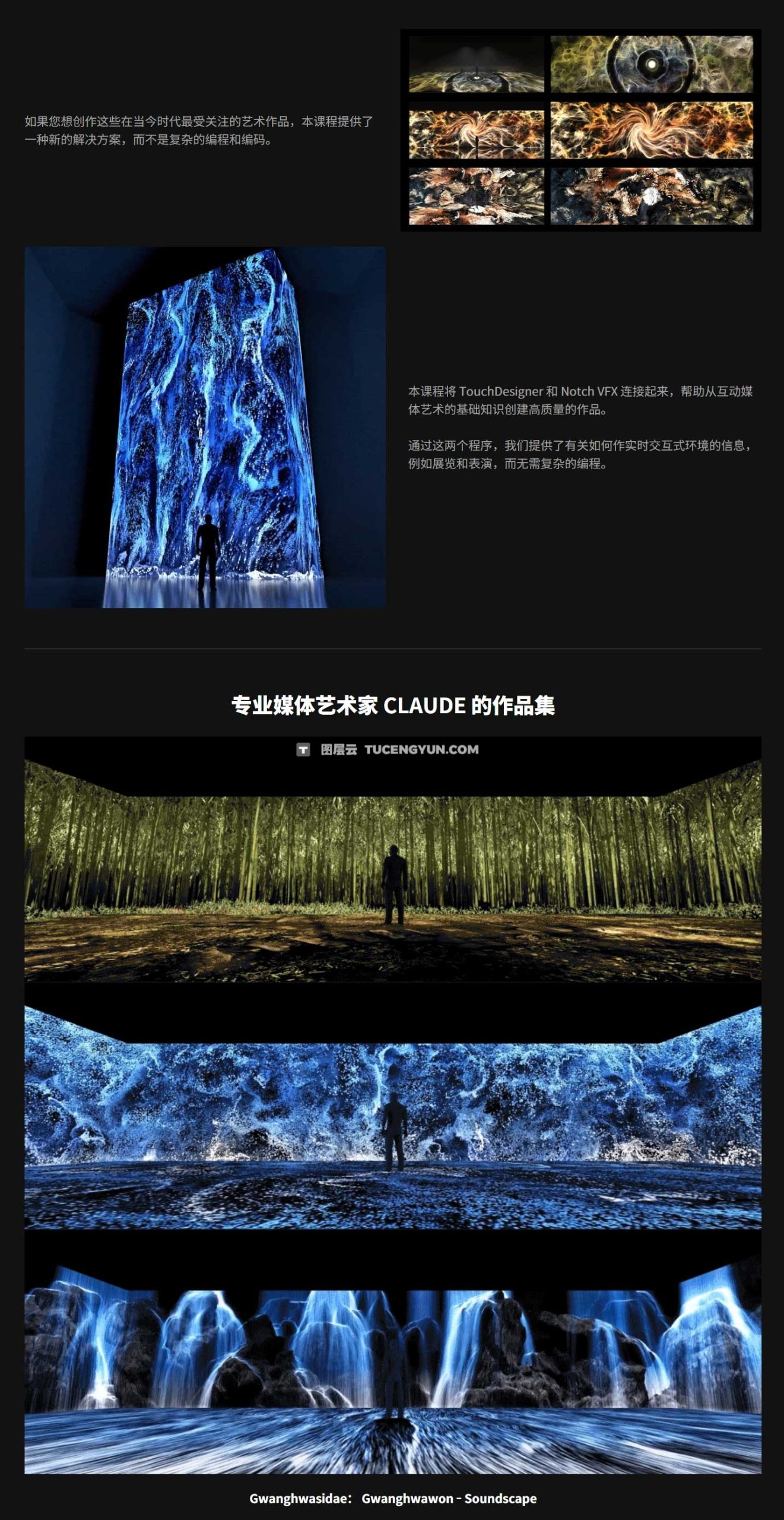 大师课程：新媒体艺术实时交互式创作Touch Designer视频课程+项目文件 中文字幕（12845）图层云