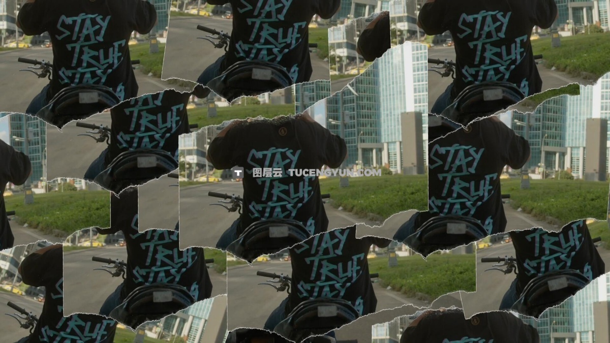 FCPX插件：20个趣味创意画面堆叠撕纸拼贴效果无缝转场过渡（12846）图层云