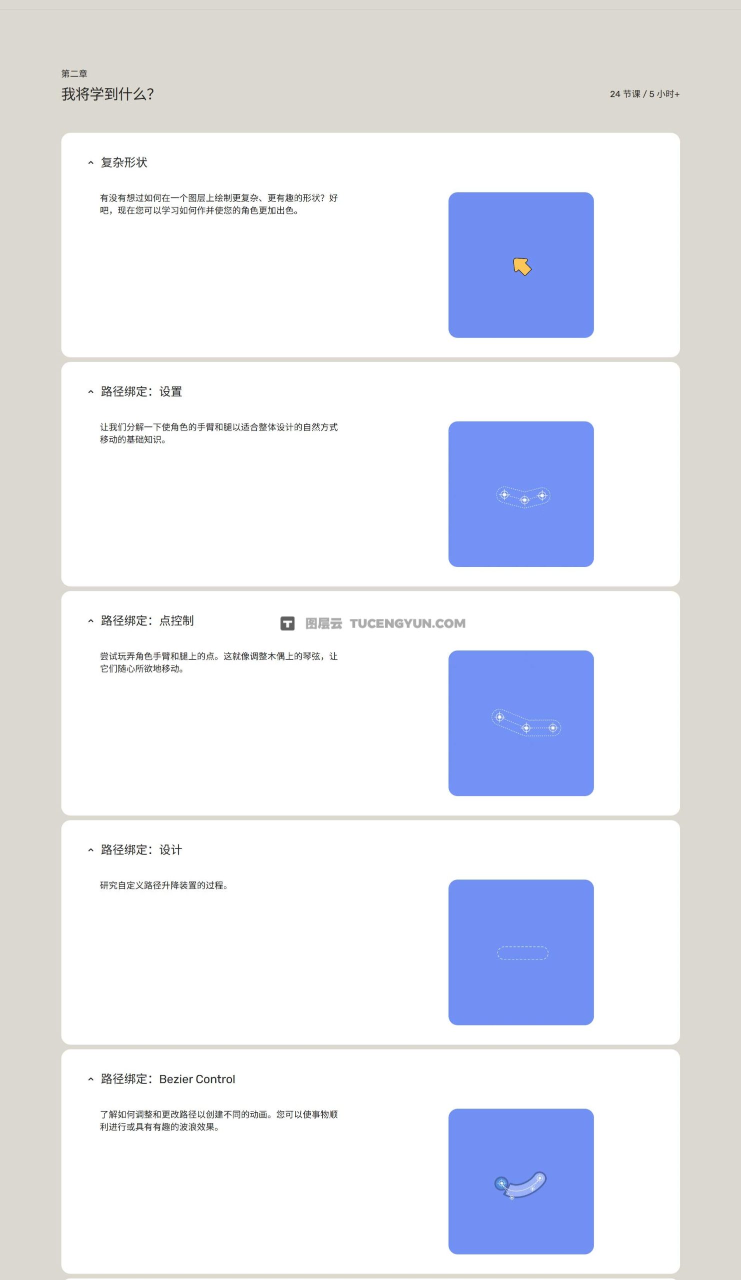 大师课程：全新AE角色动画绑定、动态设计流程视频课程 中文字幕 Motion Design School – Deekay Rigging & Motion（12857）图层云