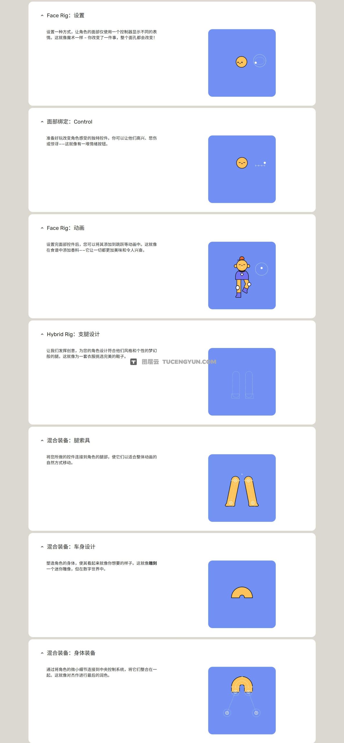 大师课程：全新AE角色动画绑定、动态设计流程视频课程 中文字幕 Motion Design School – Deekay Rigging & Motion（12857）图层云