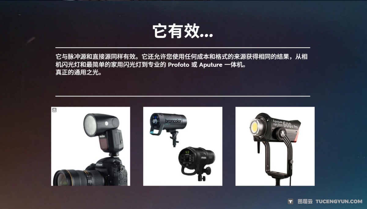 大师课程：《光之大师》- 商业摄影无附件的闪光灯视频课程 第二章 中文字幕（12858）图层云