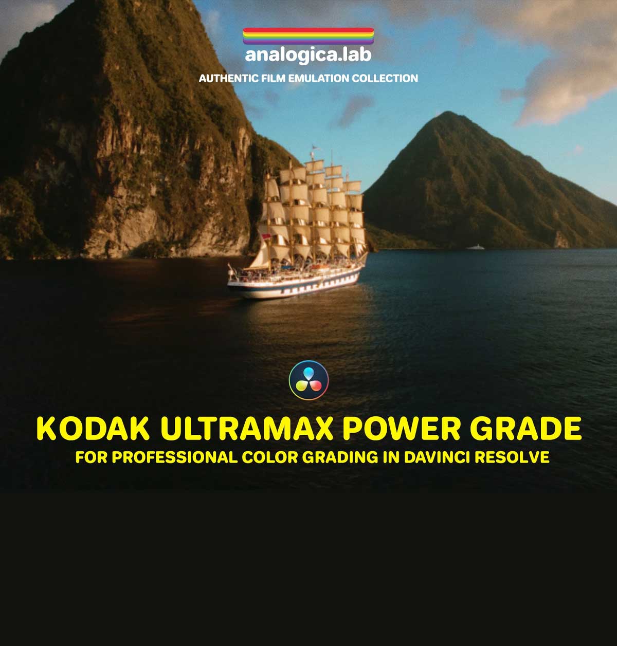 复古柯达KODAK ULTRAMAX 35MM胶片模拟电影美学色彩分级LUT+达芬奇调色节点 Analogica Lab 35MM KODAK ULTRAMAX Power Grade（12870）