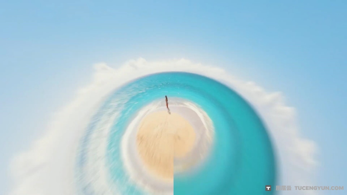 FCPX插件：创意Vlog旅拍360全景运动相机视角小星球视觉效果插件（12638）图层云
