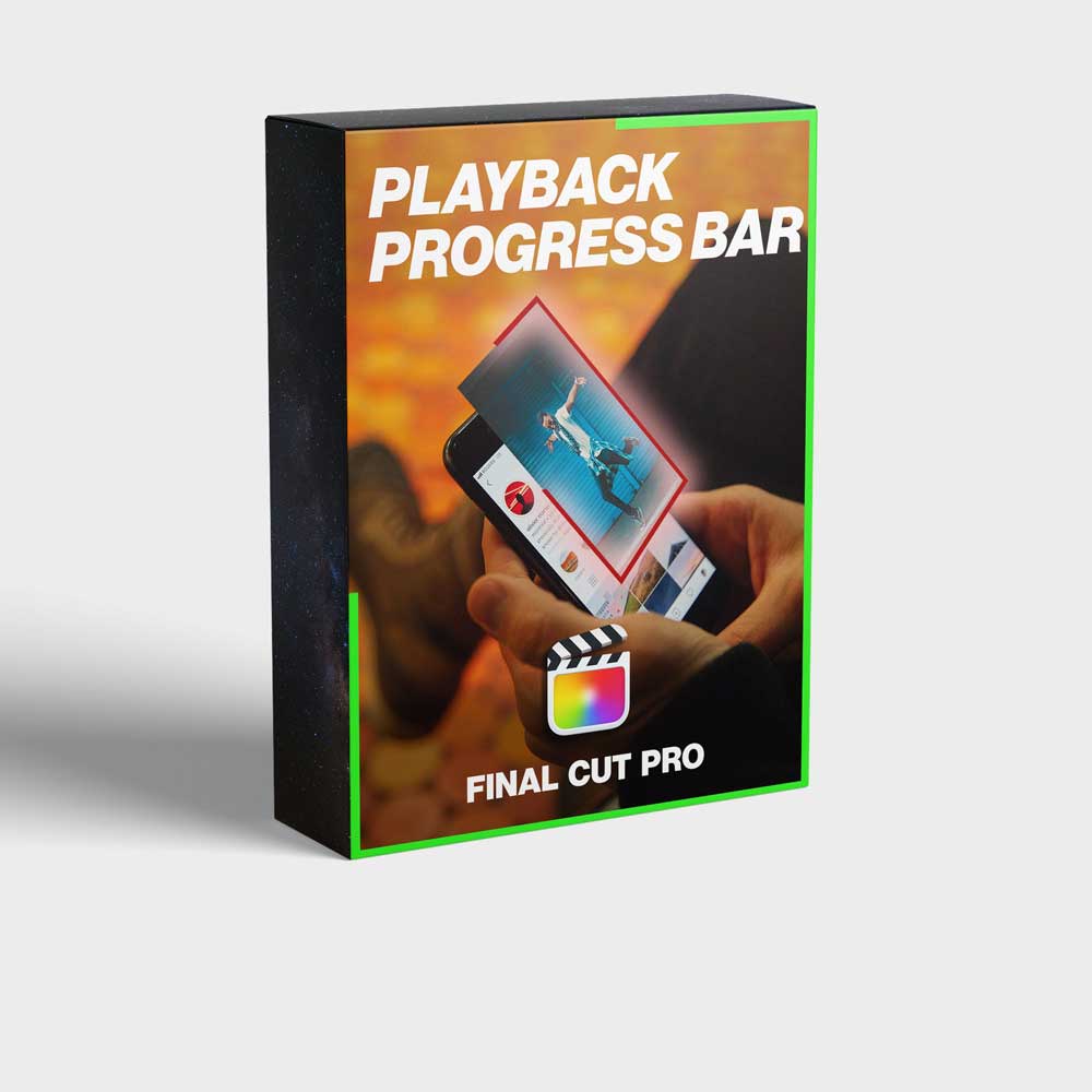 FCPX插件：创意级视频剪辑播放进度条加载动画效果 支持M1 Playback Progress Bar（12884）
