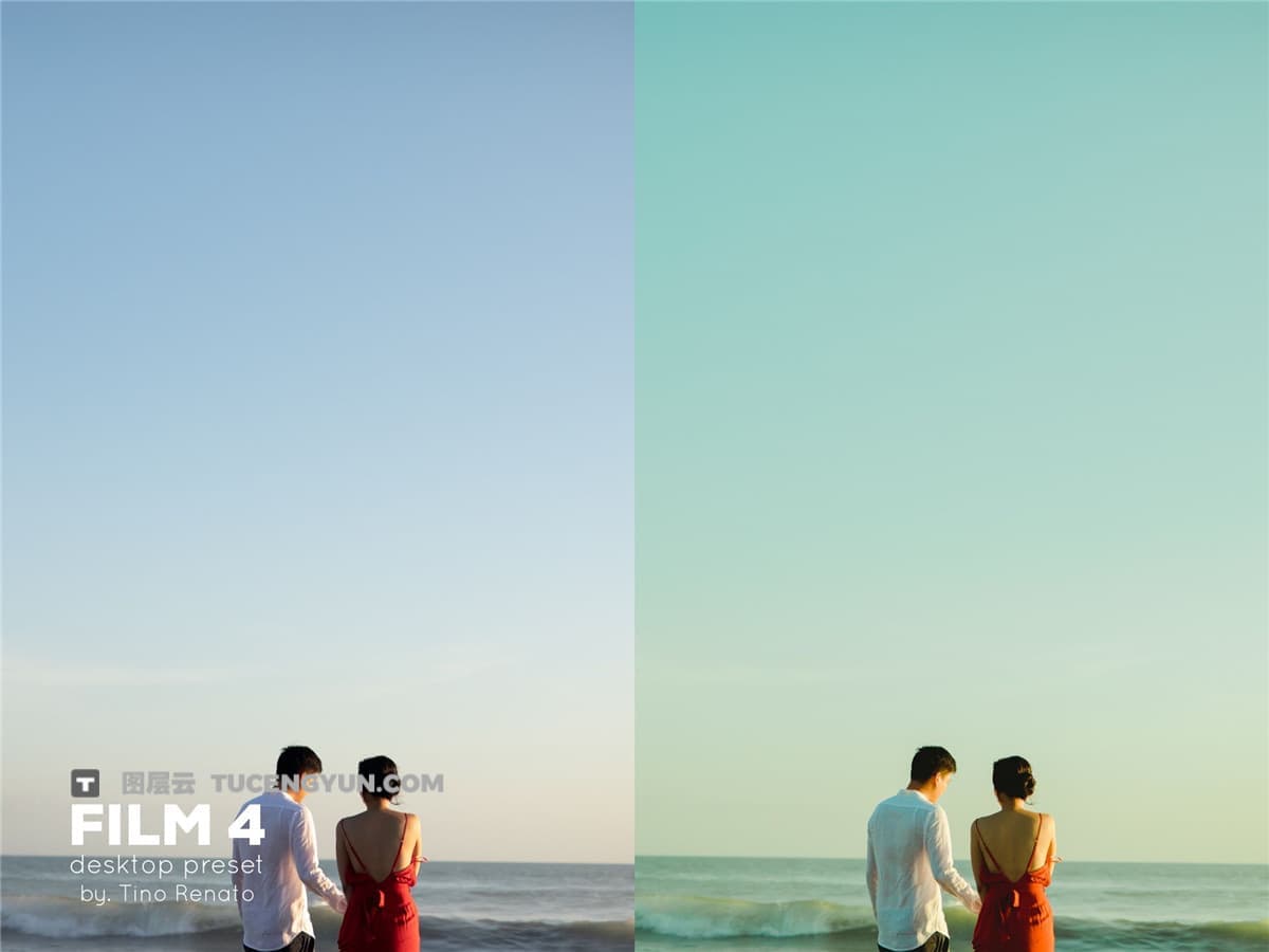 复古富士、柯达、电影颗粒美学怀旧色调胶片摄影LR调色预设 Tino Renato – FILM Desktop Preset（12904）图层云