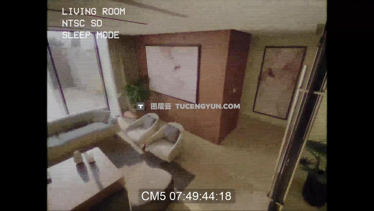 FCPX插件：8种逼真犯罪监控夜视闭路电视安全摄像头叠加视觉效果（12906）图层云