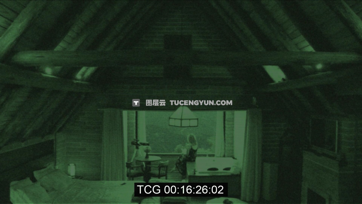 FCPX插件：8种逼真犯罪监控夜视闭路电视安全摄像头叠加视觉效果（12906）图层云