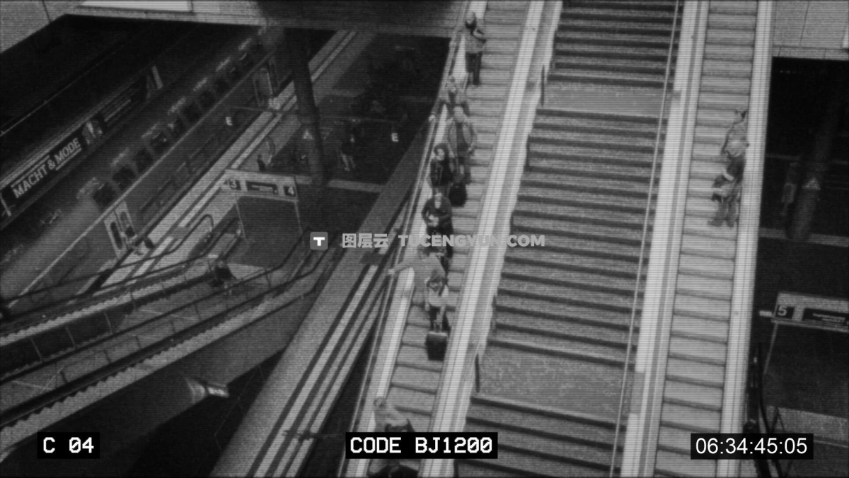 FCPX插件：8种逼真犯罪监控夜视闭路电视安全摄像头叠加视觉效果（12906）图层云