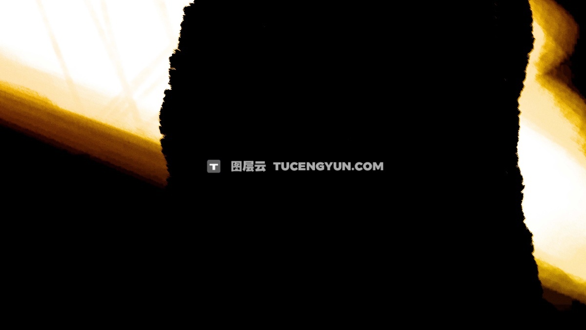 22个黑白色调做旧拼贴撕纸折纸效果拖放定格动画背景转场过渡视频素材包 Paper Tearing Effect Overlay（12913）图层云