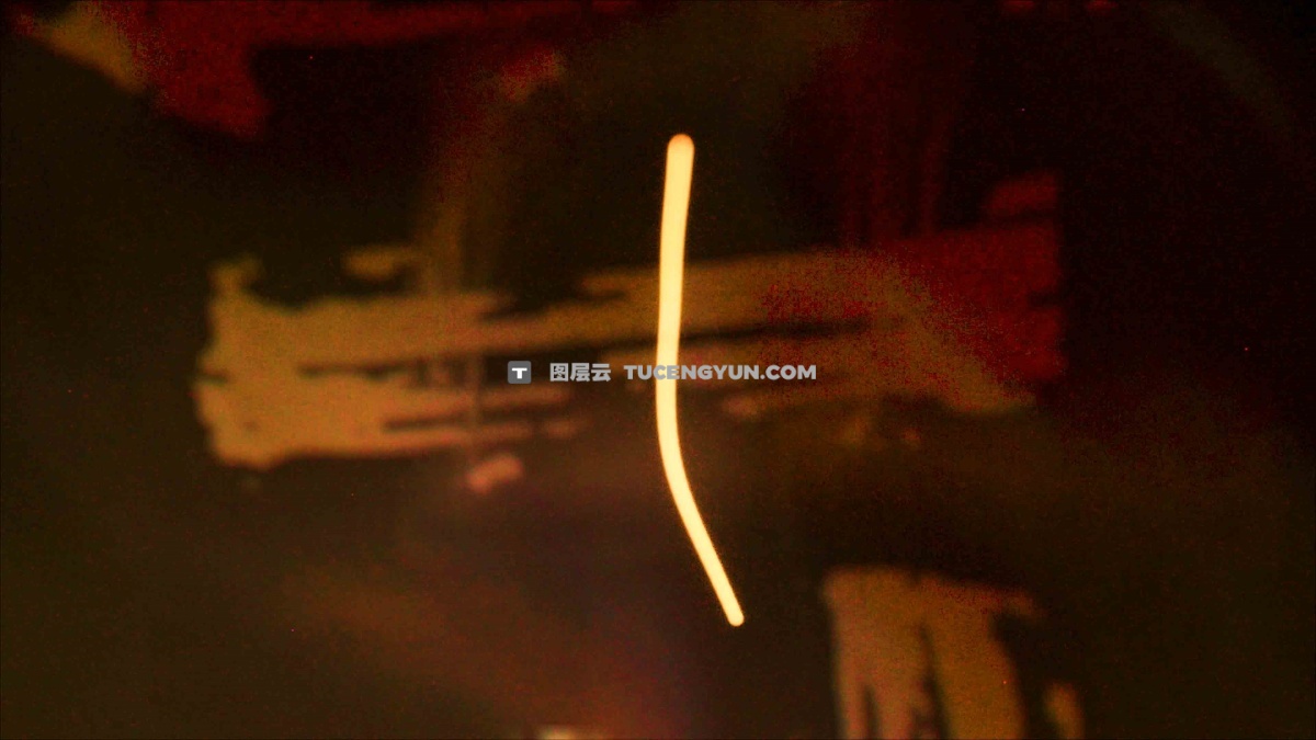 复古美感真实仿旧胶片光条纹引线叠加视频转场过渡+音效素材（13013）图层云