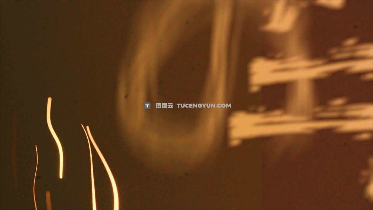 复古美感真实仿旧胶片光条纹引线叠加视频转场过渡+音效素材（13013）图层云