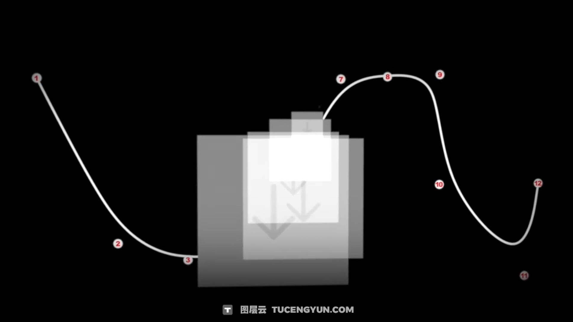 FCPX插件：全新粒子路径生成运动效果插件（13037）图层云